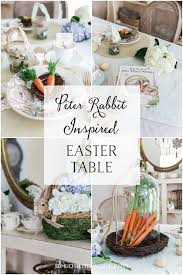 How To Set A Peter Rabbit Inspired Easter Table Video So Much Better With Age Easter Tea Party Easter Baby Shower Easter Table