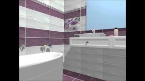 Iata o baie destul de mica cu faianta placata pana la jumatatea inaltimii peretelui. Simulare 3d Baie Colectia De Gresie Si Faianta Life Youtube
