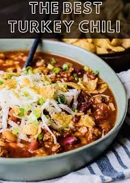 17 Healthy Turkey Chili Recipes My Best Home Life Breakfast Lunch Dinner Desse Slow Cooker Turkey Chili Chili Recipe Turkey Turkey Chili Recipe Crockpot