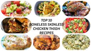 I like to cook them at 400ºf for twenty minutes or until they reach an internal temperature of 165ºf. Top 10 Boneless Skinless Chicken Thigh Recipes Cooking Lsl