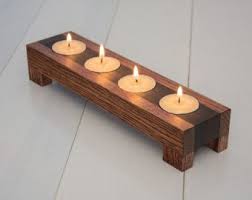 Wood Candle Holder Tea Light Candle Holder Home Decor Reclaimed Wood Home Accents Modern Minimalis Wood Candle Holders Wooden Candle Holders Wood Candles