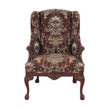 Perktail removable office chair cover with floral pattern elasticized dorm computer rotating chair slipcover washable seat and back cover (blue pink floral) 4.5 out of 5 stars. 67 Off Drexel Heritage Drexel Heritage Wing Back Floral Chair Chairs