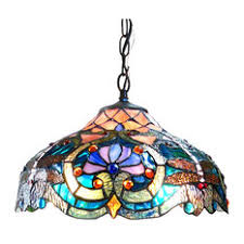 stained glass pendant lights