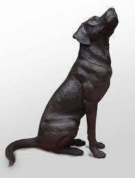 Bronze Dog Sculpture By Artist David Cemmick Titled Faithful Friend Labrador Bronze Life Size Black Ddog Sculptures Statue Dog Sculpture Dog Statue Dog Art