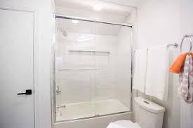 Chrome hardware gives this shower a. Hidden Potential Part 3 More Bathrooms Aco
