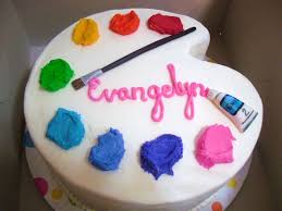 Paint Palette Cake Art Birthday Cake Art Party Cakes Birthday Party Cake