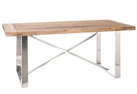 Nous fabriquons pour vous de nombreux modèles de tables, pieds de table, embases de pieds en bois. Table A Manger En Bois Naturel Et Pieds Chrome 180x90x76cm J Line J