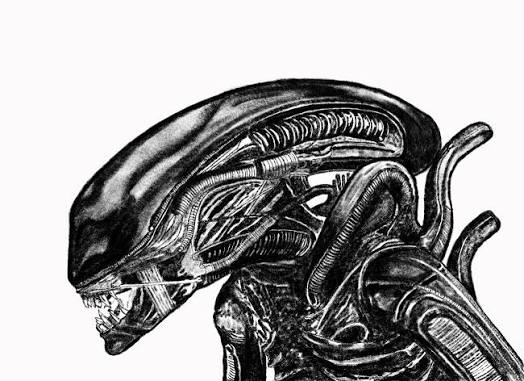 T-shirt Alien