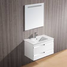 A wide range of modular and custom made bathroom cabinets and vanity units for a unique bathroom furniture. Vigo 32 Ethereal Petit Single Bathroom Vanity With Mirror White Gloss Free Shipping Modern Bathroom