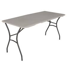 Lifetime Products 27 5 In X 60 In Outdoor Rectangle Plastic Folding Table In 2020 Folding Table Table And Chair Sets Table