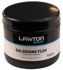 Liquid soldering flux, rapid fkl, 40ml flux for soldering fu with different applications, in a flask of 40 ml volume, liquid condition. Flux Soft Soldering Lawton Tubes