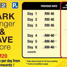 Parking at gateway@klia2 for a week now costs only rm218 instead of rm322 before the revision! Kadar Bayaran Letak Kereta Klia2 Parking Rate