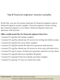 You can edit this student resume example to get a quick start and easily build a perfect resume in. Top 8 Financial Engineer Resume Samples