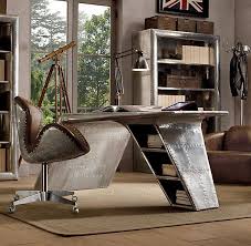 Aviator Wing Desk From Restoration Hardware Though Not Derived From A Real Aircraft The Ae Aviation Furniture Home Office Design Steampunk Interior Design
