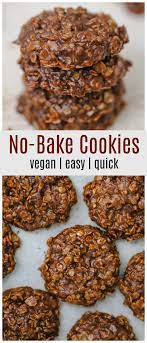 Classic No Bake Cookies Vegan Recipe Vegan Cookies No Bake Cookies Baking Recipes Cookies