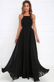 Mythical Kind Of Love Black Maxi Dress At Lulus Com Black Bridesmaid Dresses Chiffon Prom Dress Evening Dress Sleeveless
