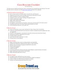 Class Reunion Checklist Reunion Checklist Class Reunion Reunion