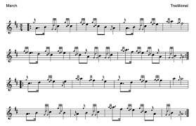 Brown haired maiden (chanter) 70bpm Colin S Cattle Bagpipe Sheet Music Bagpipe Lesson