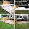 Covered stone front porch is to have an overhead led light. 3