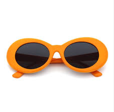 Unisex Clout Goggles Sunglasses Rapper Kurt Cobain Oval Shades Grunge  Glasses | Ebay