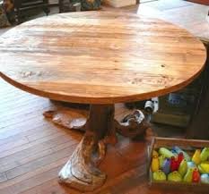 Monarch 47.25 round contemporary wood top dining table in reclaimed gray. Round Dining Table Reclaimed Wood