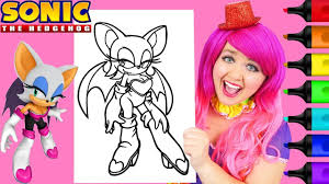 Coloring Rouge The Bat Sonic The Hedgehog Coloring Page Prismacolor Mark Hedgehog Colors Rouge The Bat Disney Coloring Pages
