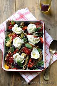 Aubergines Poivrons Courgettes Burrata Basilic Recettes De Cuisine Legumes D Ete Au Four Cuisine