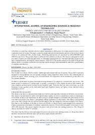 Pdf Design And Analysis Of Go Kart Chassis Ijesrt Journal