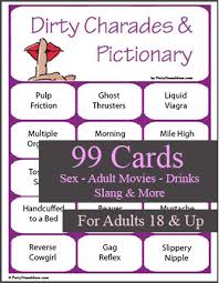Especially if you have kids that are a little older. Dirty Charades And Pictionary 99 Printable Cards