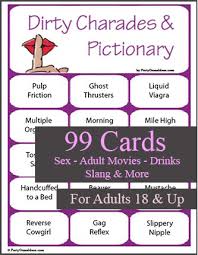 Pictionary is a great drawing guessing game. Dirty Charades And Pictionary 99 Printable Cards