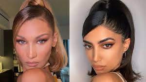 Bella Hadid Inspired High Pony Side Part Trendy Youtube Bella Hadid Hair Pony Hairstyles High Ponytail Hairstyles