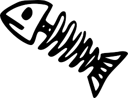 Garfield Fish Bone Google Search Fish Clipart Fish Drawings Fish Skeleton