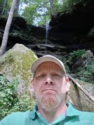Small waterfall, maybe a 40 foot drop, in Red River Gorge