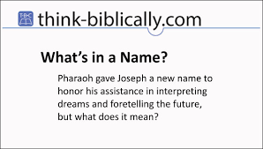 Maybe you would like to learn more about one of these? Zaphenath Paneah Think Biblically