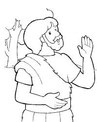 Coloring sheet of saint john the baptist in prison. John The Baptist Image Coloring Page Netart