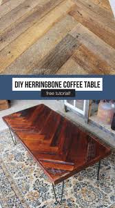 Super Easy Diy Herringbone Coffee Table With Hairpin Legs Lz Cathcart Diy Coffee Table Coffee Table Simple Coffee Table