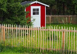 Staketenzaune Rustikaler Rollzaun Aus Kastanie Zaun Garten Zaun Kastanien