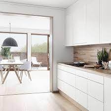 Los azulejos de madera también son otra de las tendencias. Decoracion De Cocinas Blancas Y Modernas 10 Ejemplos Y Consejos