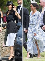And practically the entire cast was there: Meghan Markle S Two Summer Wedding Looks A Comparison People Com