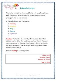 Having a penfriend is an excellent way for students to practice their english. Friendly Letter Example Grade 5 Letter