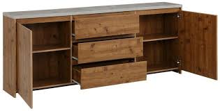 200 cm x 200 cm. 2 Trg Sideboard Malibu Mit Betonplatte Breite 200 Cm Loft24 De