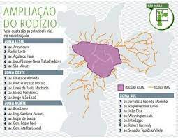 O rodizio da cidade de são paulo foi implantado em 1997 com o propósito de melhorar as condições ambientais reduzindo a carga de poluentes na atmosfera, a cidade é um lugar bastante movimentado devido ao grande polo industrial que tem no estado e na confira o mapa do rodizio. Novo Rodizio Sp Mapa Avenidas Detran 2021