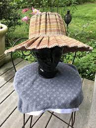 Reserved For Christin Folding Hat Straw Hat Big Brim Straw Hat Collapsible Hat Foldable Hat Beach Fashion Stylin Beach Ware Straw Hat Vintage Straw Hat Hat Beach Hats Vintage