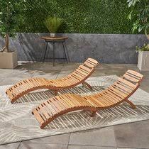 Get cozy in your living room space with an arm chair or chaise lounge chair. Wood Outdoor Chaise Lounge Chairs You Ll Love In 2021 Wayfair