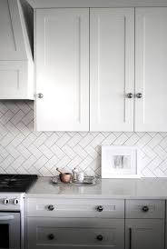 Subway tile backsplash white cabinets white black subway tile. 35 Beautiful Kitchen Backsplash Ideas Hative