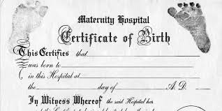 A basic printable birth certificate with an elaborate historic font. The Cool 28 Old Birth Certificate Template Best Photos Of Old Pertaining To Edit Birth Certificate Template Fake Birth Certificate Certificate Templates