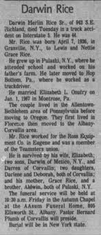 Obituary for Darwin Merlin Rice (Aged 44)