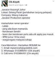 Check spelling or type a new query. N A On Twitter Twt Iklankerja Ejawatankosong Kerjakosongla Johor Arts Kerjakilang Maukerjamy Logistic Pemandulori Kerjakosongkini Https T Co W2cwcxffm6