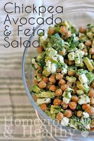 Chickpea Avocado And Feta Salad Recette Recettes De Cuisine Idee Recette Et Cuisine Et Boissons