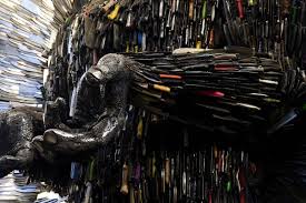 Knives out is a 2019 american mystery film written and directed by rian johnson, and produced by johnson and ram bergman. Knife Angel Sculpture Made Out Of 100 000 Knives